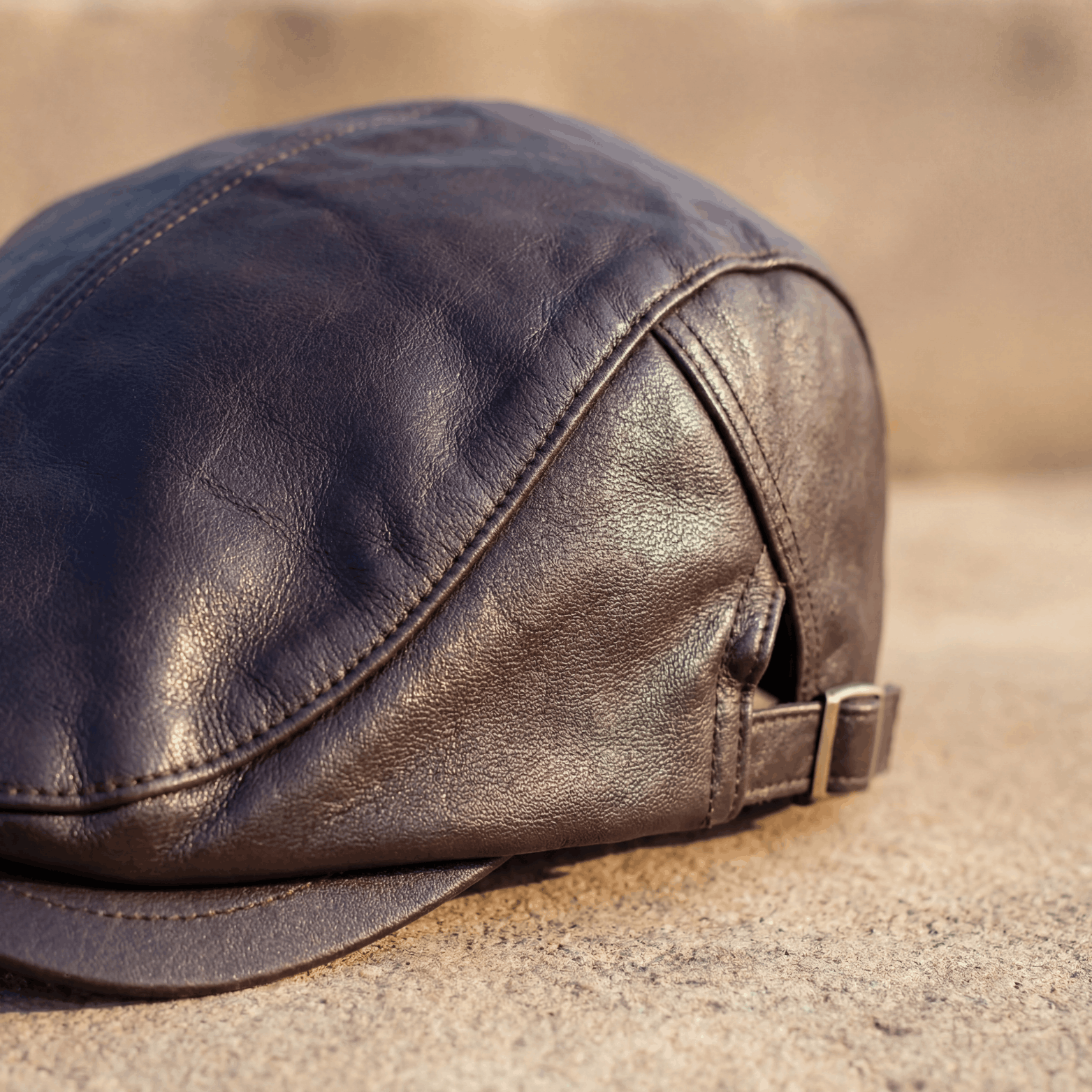 Leather Driver Cap