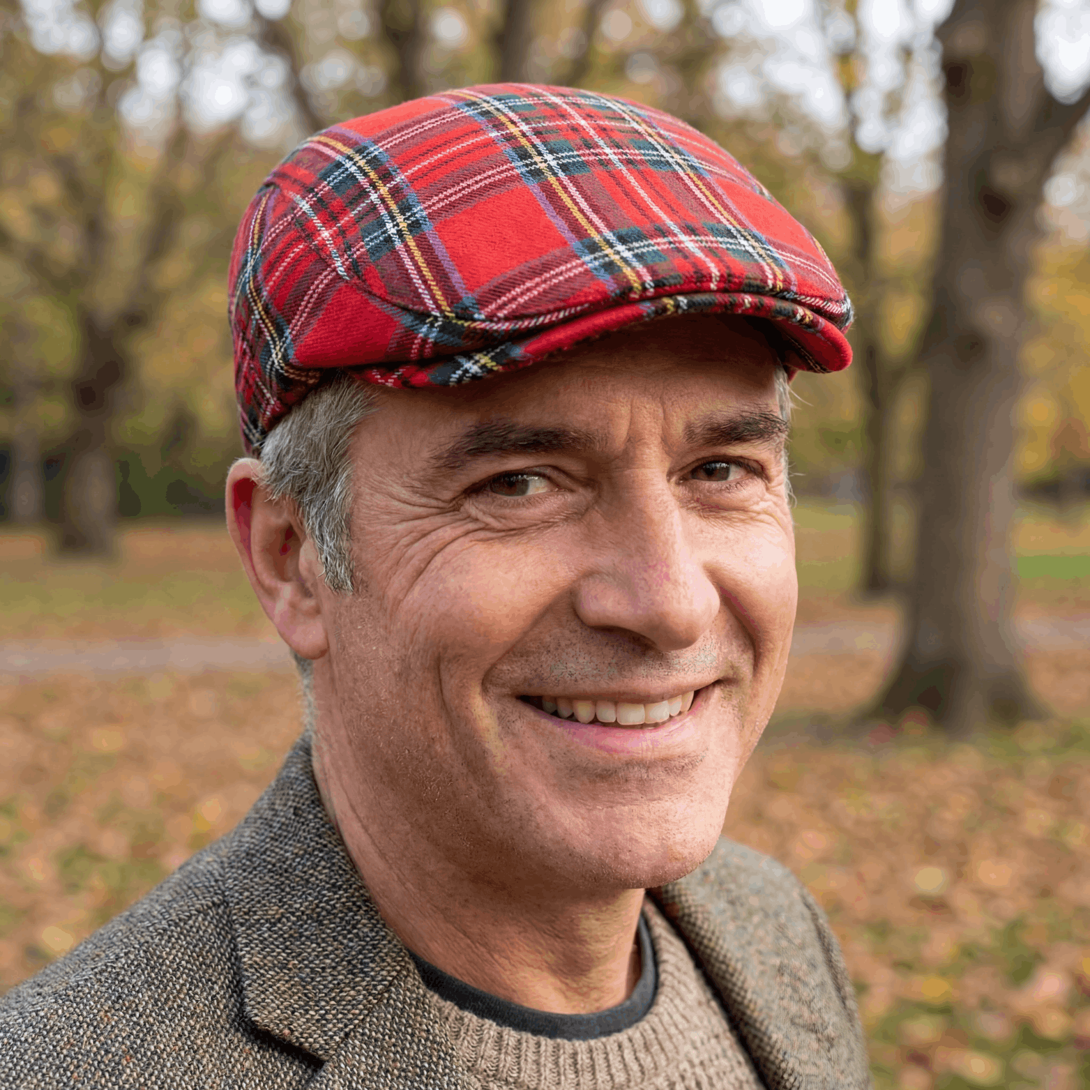 Festive Plaid Cap