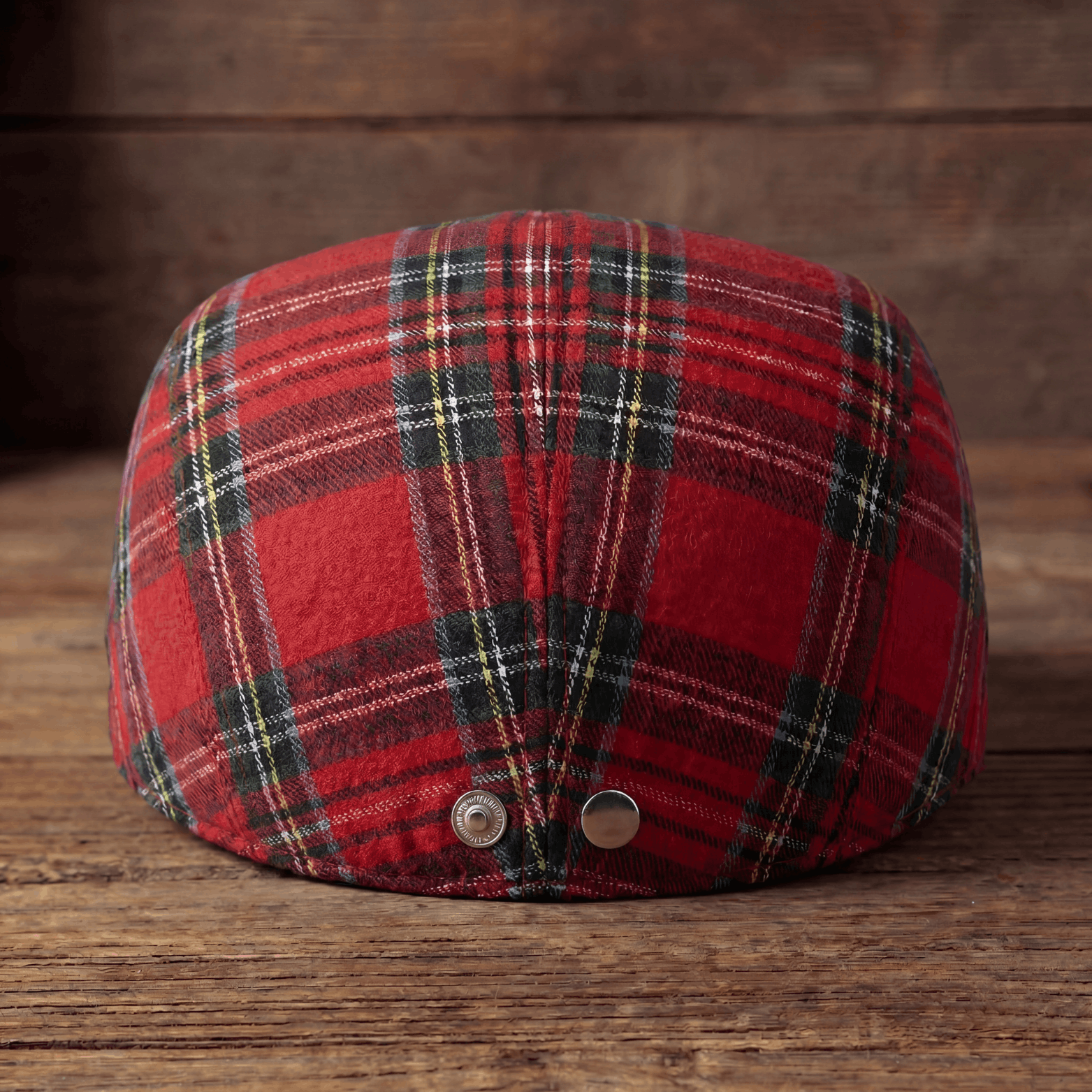 Festive Plaid Cap