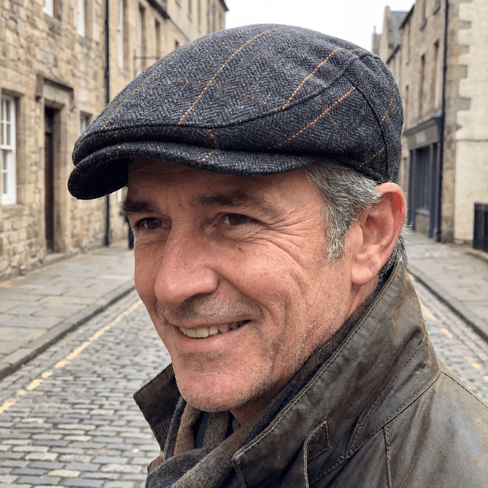 Pinstripe Herringbone Cap