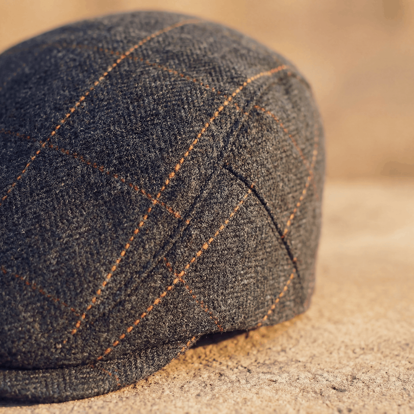Pinstripe Herringbone Cap