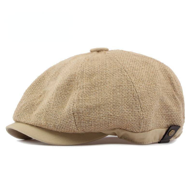 Linen Crown Cap