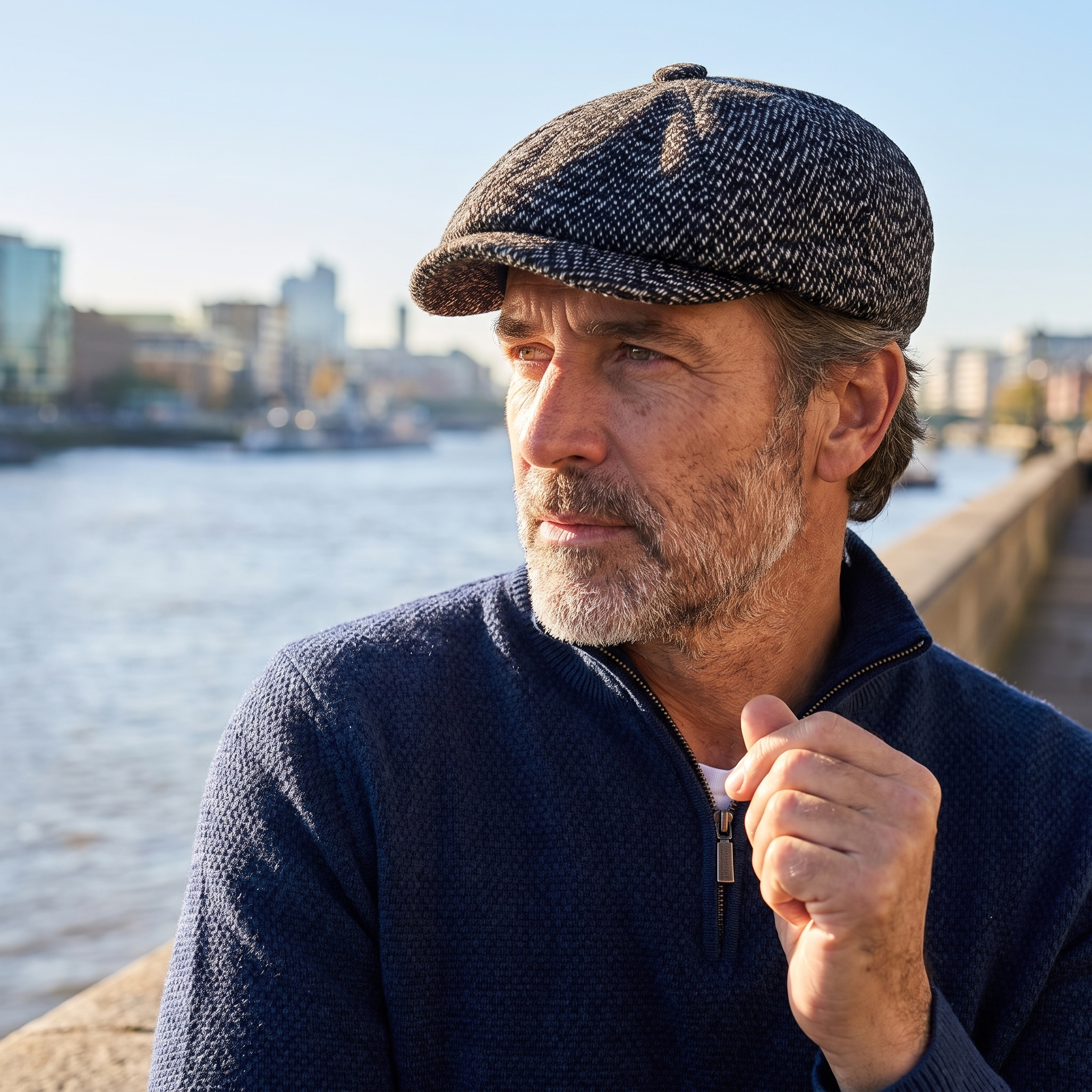 Thickened Tweed Newsboy Cap