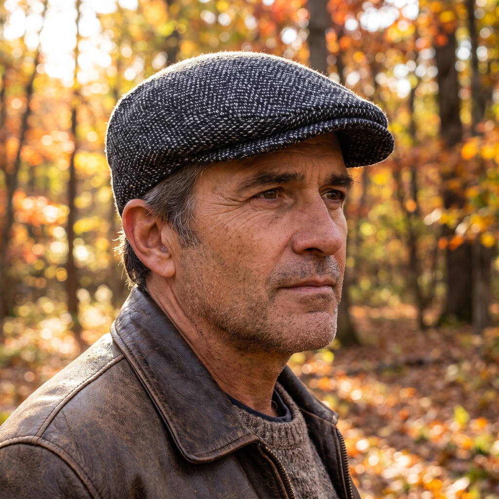 Thickened Tweed Flat Cap