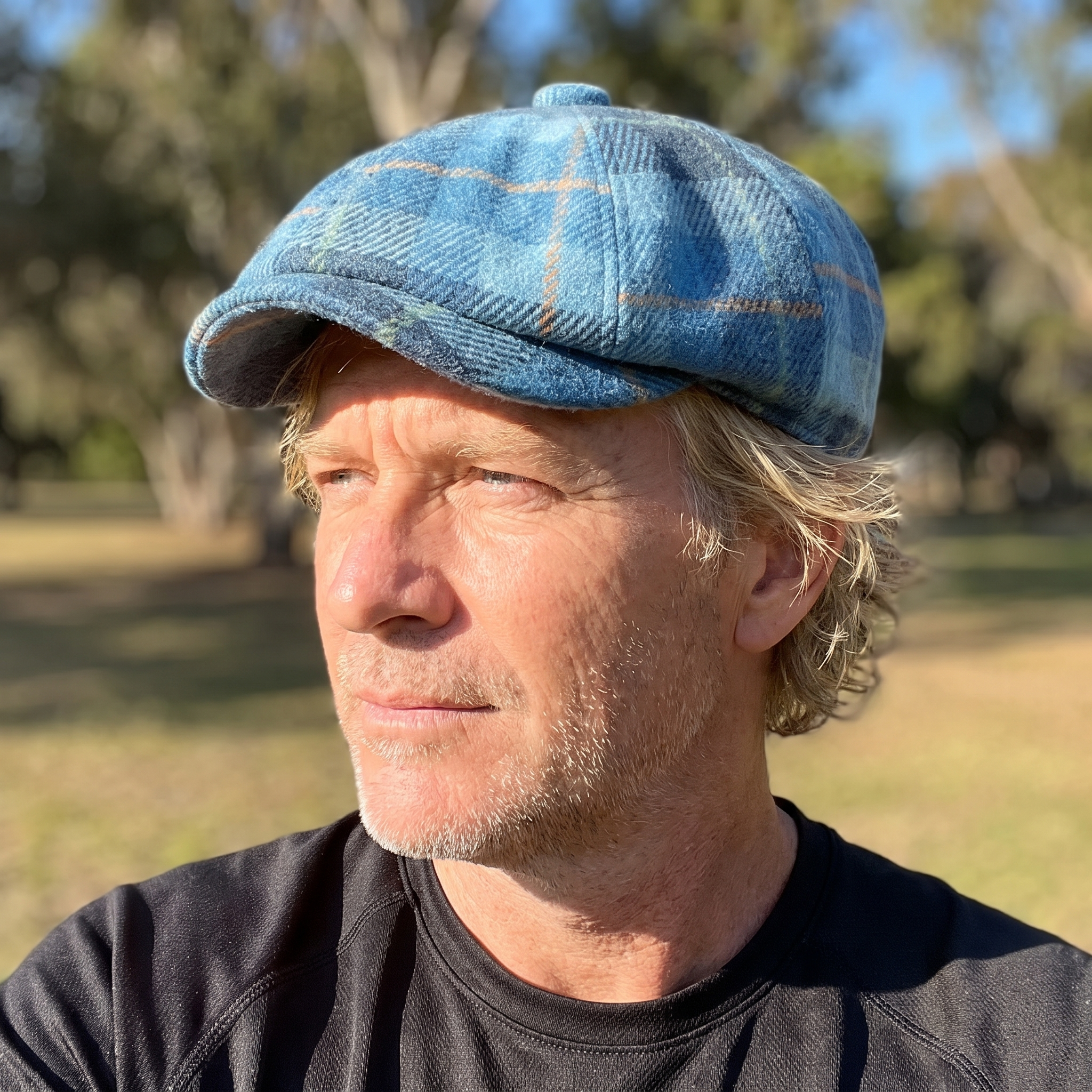 Winter Plaid Newsboy Cap