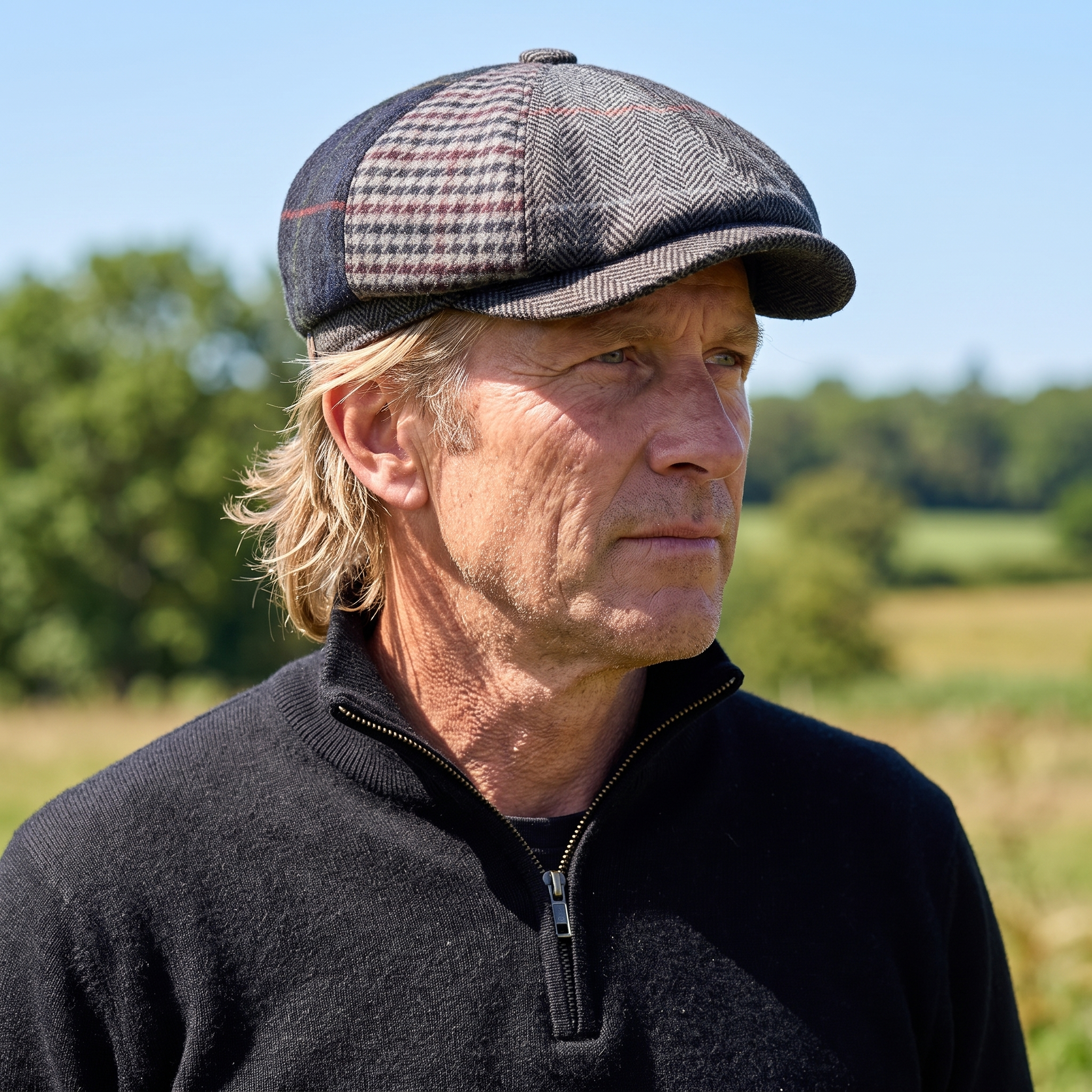 Wool Patchwork Cap